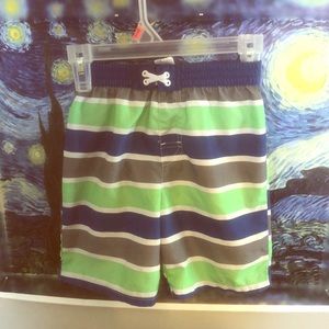 Neon boy swim shorts